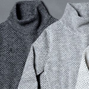 RedMaple Sportswear Alpaca & Pima Cotton Mock Neck